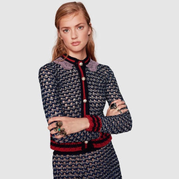 Gucci Sweaters - RARE GUCCI Cardigan with Pearl Buttons